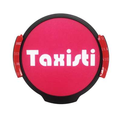 Rideshare Sign, LED Light Logo Sticker Decal Glow, Wireless Decal Accessories Removable Glowing Sign For Car Taxi